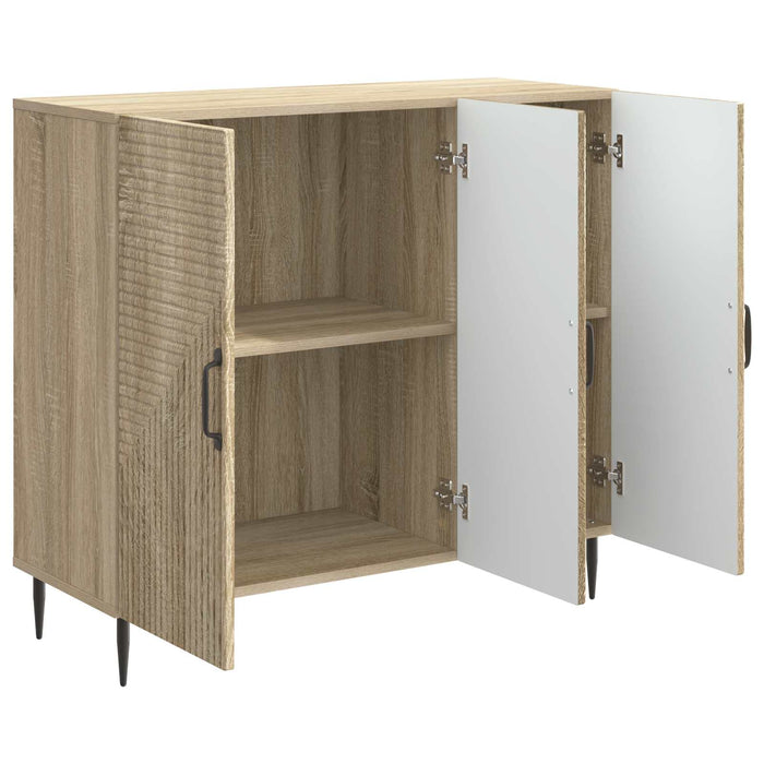 Bufet Stejar Sonoma 89 x 34,5 x 80 cm Lemn prelucrat - WALTI WALTI