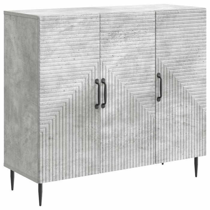 Bufet Gri Beton 89 x 34,5 x 80 cm Lemn prelucrat - WALTI WALTI