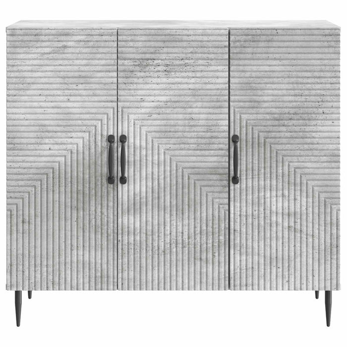 Bufet Gri Beton 89 x 34,5 x 80 cm Lemn prelucrat - WALTI WALTI