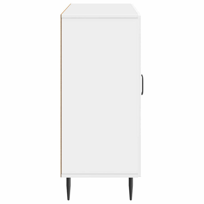 Bufet Alb foarte lucios 89 x 34,5 x 80 cm Lemn prelucrat - WALTI WALTI