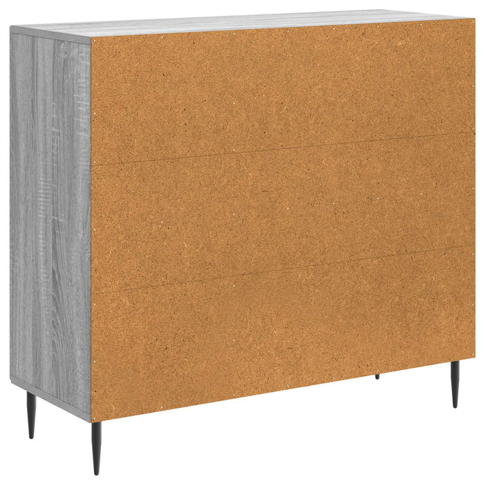 Bufet Sonoma gri 89 x 34,5 x 80 cm Lemn prelucrat - WALTI WALTI