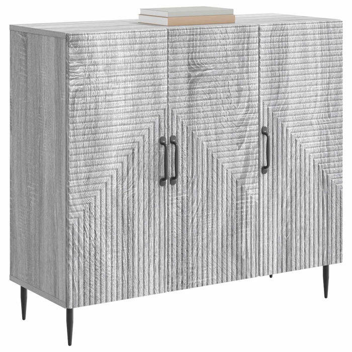 Bufet Sonoma gri 89 x 34,5 x 80 cm Lemn prelucrat - WALTI WALTI