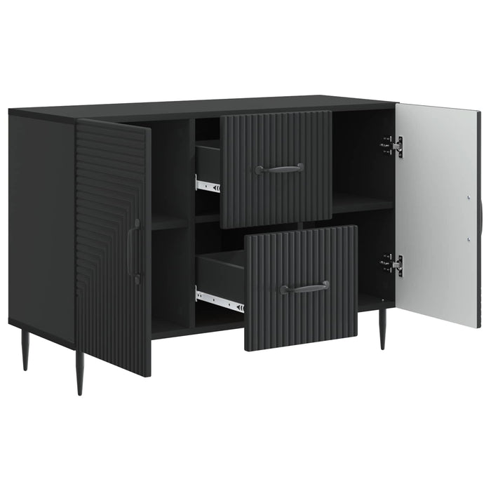 Bufet cu sertar Negru 89 x 34,5 x 60 cm Lemn prelucrat - WALTI WALTI