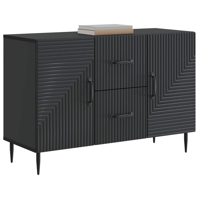 Bufet cu sertar Negru 89 x 34,5 x 60 cm Lemn prelucrat - WALTI WALTI