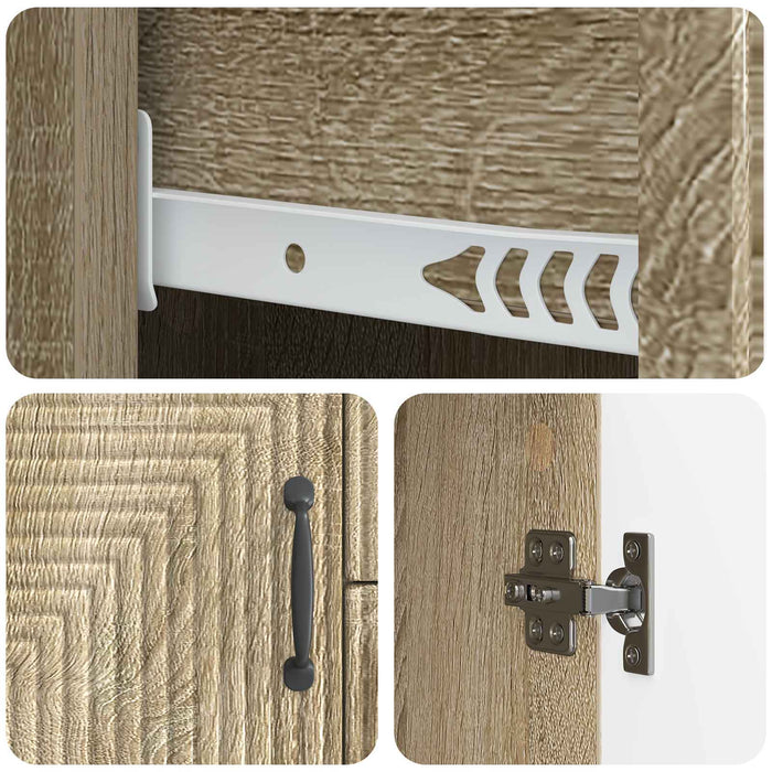 Bufet cu sertar Stejar Sonoma 89 x 34,5 x 60 cm Lemn prelucrat - WALTI WALTI