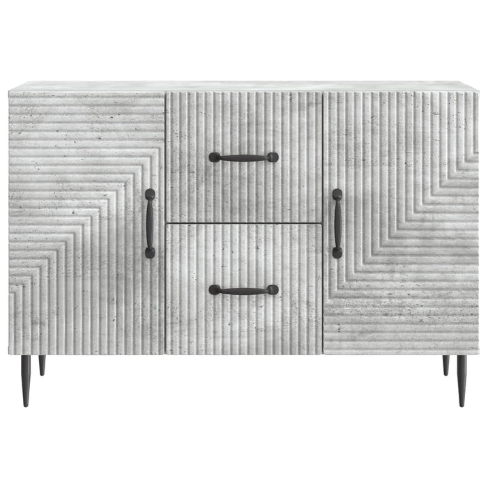Bufet cu sertar Gri Beton 89 x 34,5 x 60 cm Lemn prelucrat - WALTI WALTI
