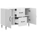 Bufet Alb foarte lucios 89 x 34,5 x 60 cm Lemn prelucrat - WALTI WALTI