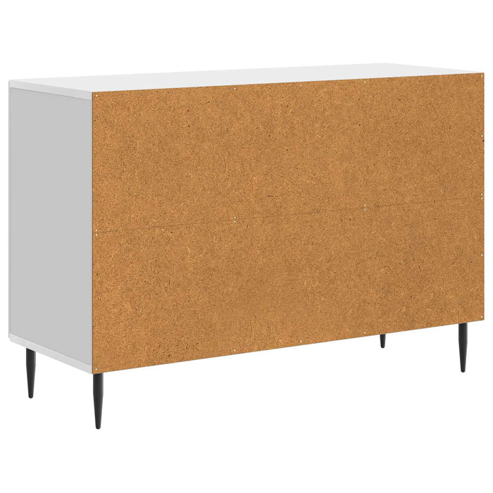 Bufet Alb foarte lucios 89 x 34,5 x 60 cm Lemn prelucrat - WALTI WALTI