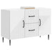 Bufet Alb foarte lucios 89 x 34,5 x 60 cm Lemn prelucrat - WALTI WALTI