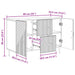 Bufet Alb foarte lucios 89 x 34,5 x 60 cm Lemn prelucrat - WALTI WALTI