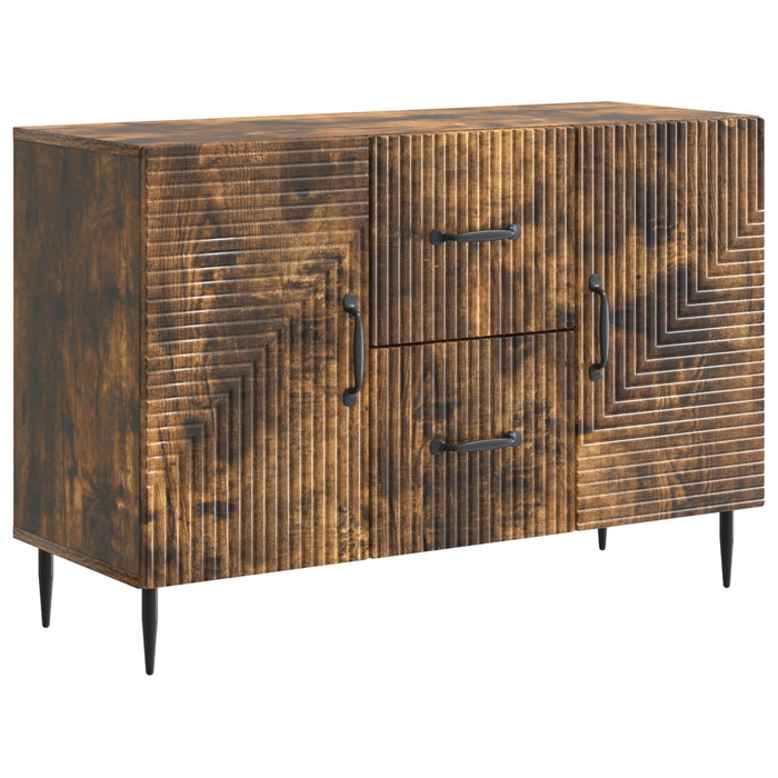 Bufet cu sertar Stejar fumuriu 89 x 34,5 x 60 cm Lemn prelucrat - WALTI WALTI