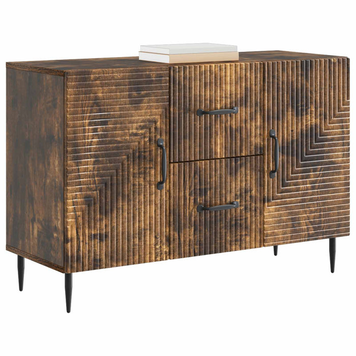 Bufet cu sertar Stejar fumuriu 89 x 34,5 x 60 cm Lemn prelucrat - WALTI WALTI