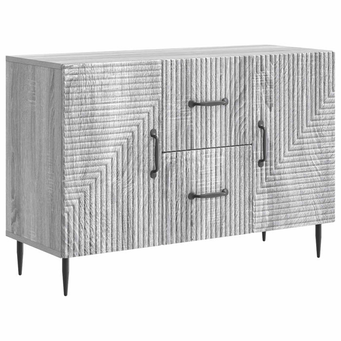 Bufet cu sertar Sonoma gri 89 x 34,5 x 60 cm Lemn prelucrat - WALTI WALTI