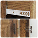 Bufet cu sertar Lemn vechi 89 x 34,5 x 60 cm Lemn prelucrat - WALTI WALTI