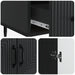 Bufet cu sertar Negru 66 x 34,5 x 95 cm Lemn prelucrat - WALTI WALTI