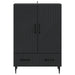 Bufet cu sertar Negru 66 x 34,5 x 95 cm Lemn prelucrat - WALTI WALTI