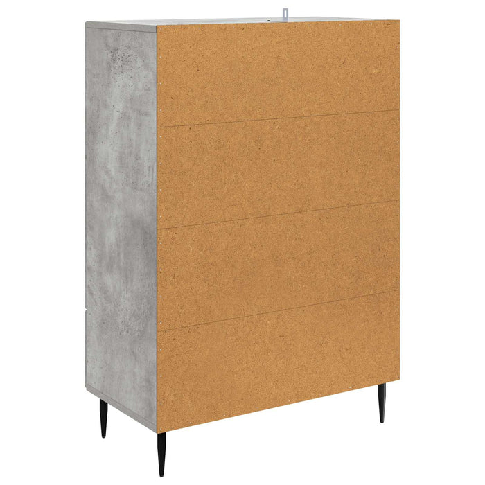 Bufet cu sertar Gri Beton 66 x 34,5 x 95 cm Lemn prelucrat - WALTI WALTI