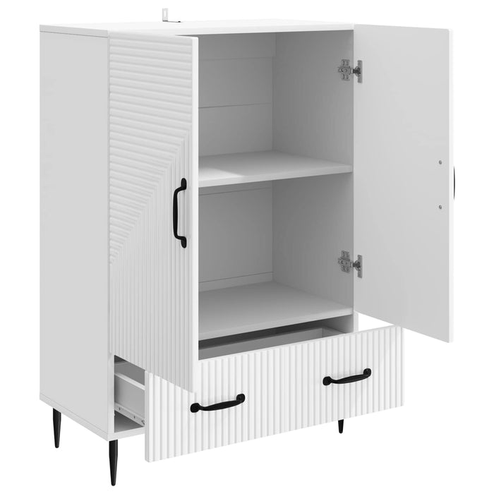 Bufet Alb foarte lucios 66 x 34,5 x 95 cm Lemn prelucrat - WALTI WALTI
