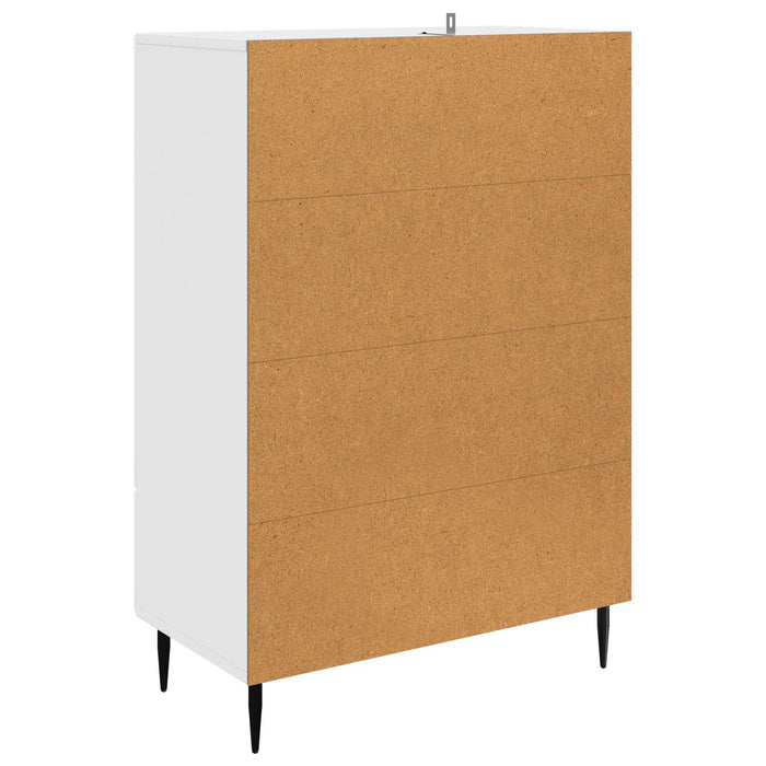 Bufet Alb foarte lucios 66 x 34,5 x 95 cm Lemn prelucrat - WALTI WALTI