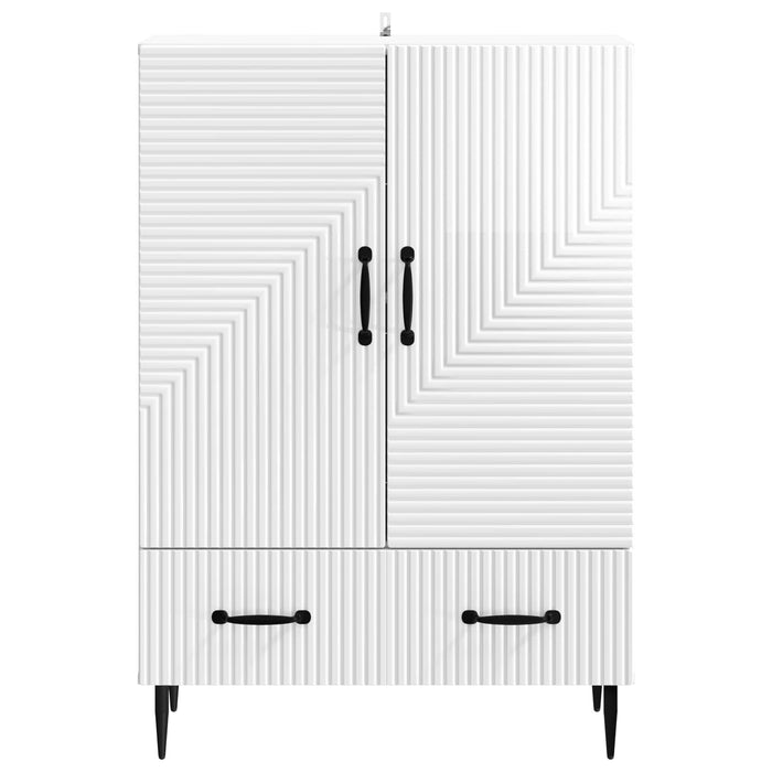 Bufet Alb foarte lucios 66 x 34,5 x 95 cm Lemn prelucrat - WALTI WALTI