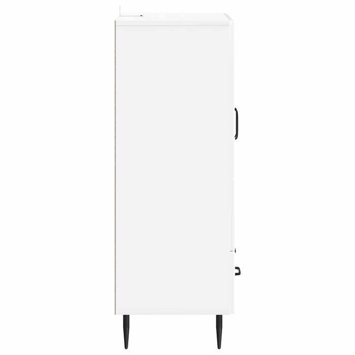Bufet Alb foarte lucios 66 x 34,5 x 95 cm Lemn prelucrat - WALTI WALTI