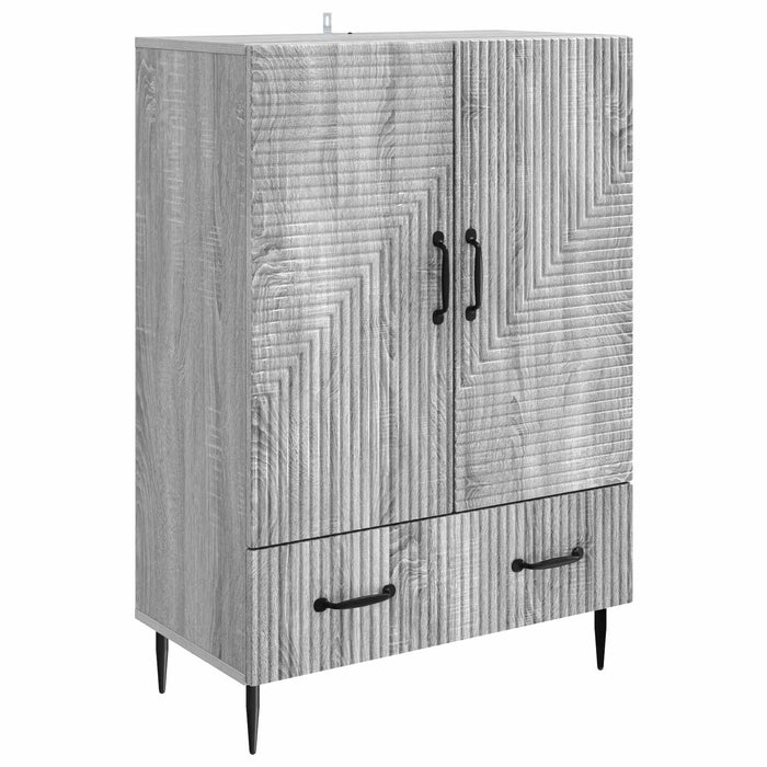 Bufet cu sertar Sonoma gri 66 x 34,5 x 95 cm Lemn prelucrat - WALTI WALTI