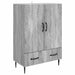 Bufet cu sertar Sonoma gri 66 x 34,5 x 95 cm Lemn prelucrat - WALTI WALTI
