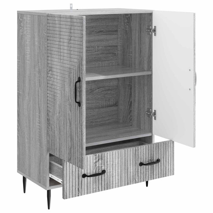 Bufet cu sertar Sonoma gri 66 x 34,5 x 95 cm Lemn prelucrat - WALTI WALTI