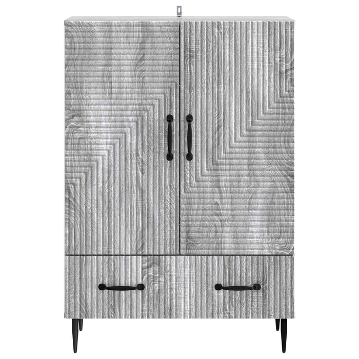 Bufet cu sertar Sonoma gri 66 x 34,5 x 95 cm Lemn prelucrat - WALTI WALTI