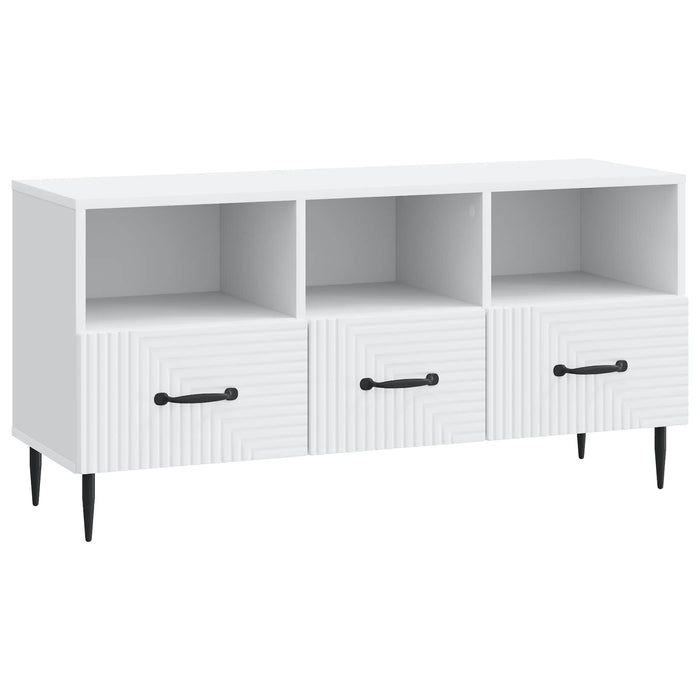 Cabinet TV cu sertar Alb 102 x 34,5 x 50 cm Lemn prelucrat - WALTI WALTI