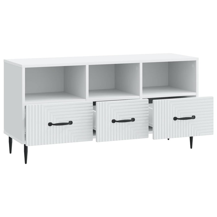Cabinet TV cu sertar Alb 102 x 34,5 x 50 cm Lemn prelucrat - WALTI WALTI