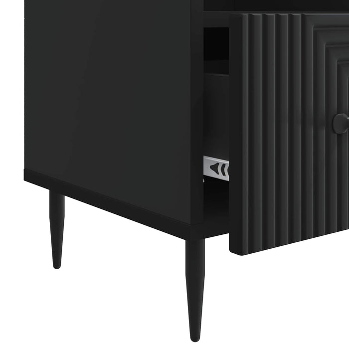 Cabinet TV cu sertar Negru 102 x 34,5 x 50 cm Lemn prelucrat - WALTI WALTI