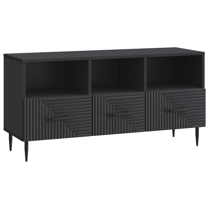 Cabinet TV cu sertar Negru 102 x 34,5 x 50 cm Lemn prelucrat - WALTI WALTI