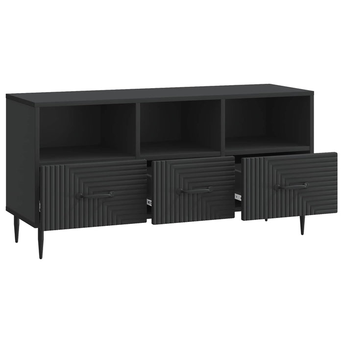 Cabinet TV cu sertar Negru 102 x 34,5 x 50 cm Lemn prelucrat - WALTI WALTI