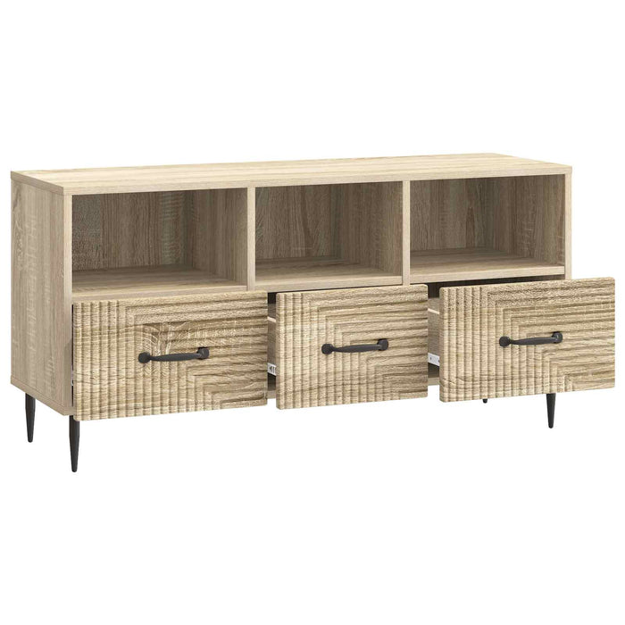 Cabinet TV Stejar Sonoma 102 x 34,5 x 50 cm Lemn prelucrat - WALTI WALTI