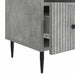 Cabinet TV Gri Beton 102 x 34,5 x 50 cm Lemn prelucrat - WALTI WALTI