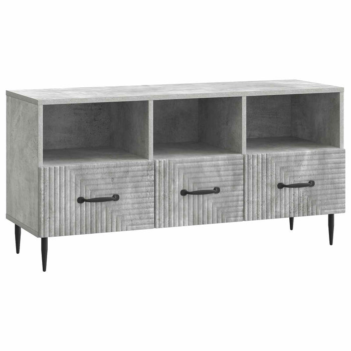 Cabinet TV Gri Beton 102 x 34,5 x 50 cm Lemn prelucrat - WALTI WALTI