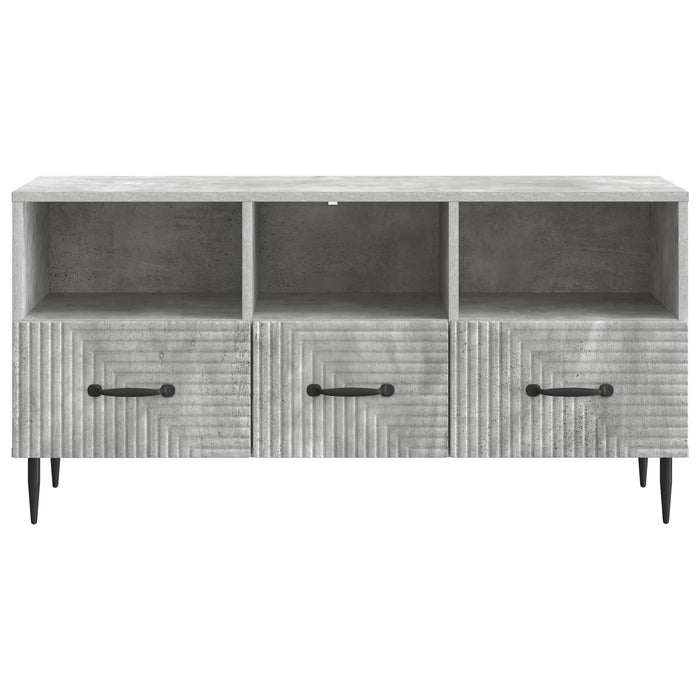 Cabinet TV Gri Beton 102 x 34,5 x 50 cm Lemn prelucrat - WALTI WALTI