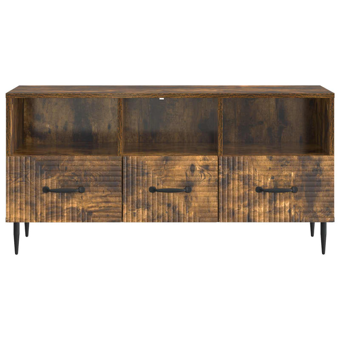 Cabinet TV Stejar fumuriu 102 x 34,5 x 50 cm Lemn prelucrat - WALTI WALTI