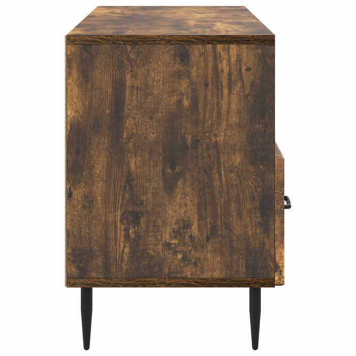 Cabinet TV Stejar fumuriu 102 x 34,5 x 50 cm Lemn prelucrat - WALTI WALTI