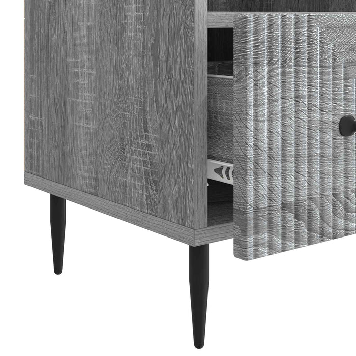 Cabinet TV Sonoma gri 102 x 34,5 x 50 cm Lemn prelucrat - WALTI WALTI