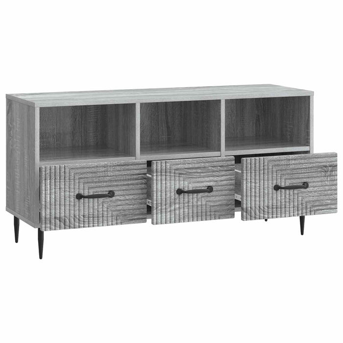 Cabinet TV Sonoma gri 102 x 34,5 x 50 cm Lemn prelucrat - WALTI WALTI