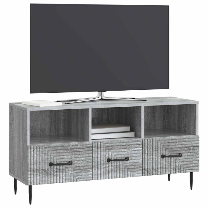 Cabinet TV Sonoma gri 102 x 34,5 x 50 cm Lemn prelucrat - WALTI WALTI