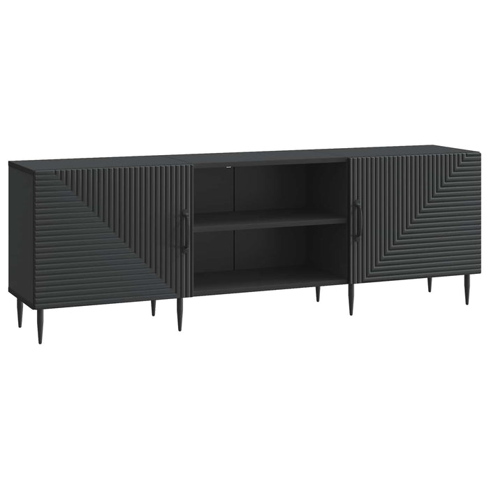 Cabinet TV Negru 150 x 31 x 50 cm Lemn prelucrat - WALTI WALTI