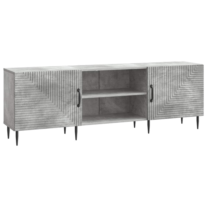 Cabinet TV Gri Beton 150 x 31 x 50 cm Lemn prelucrat - WALTI WALTI