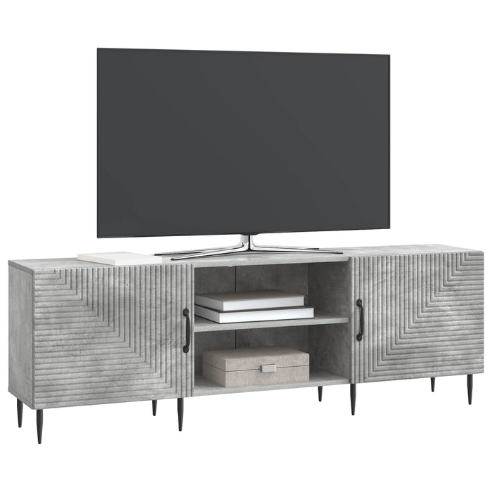 Cabinet TV Gri Beton 150 x 31 x 50 cm Lemn prelucrat - WALTI WALTI