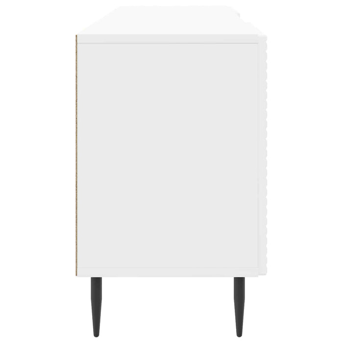 Cabinet TV Alb foarte lucios 150 x 31 x 50 cm Lemn prelucrat - WALTI WALTI