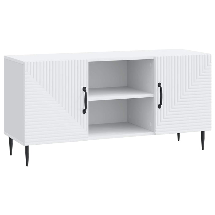 Cabinet TV Alb 102 x 34,5 x 50 cm Lemn prelucrat - WALTI WALTI