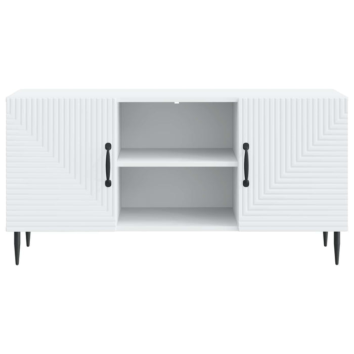 Cabinet TV Alb 102 x 34,5 x 50 cm Lemn prelucrat - WALTI WALTI