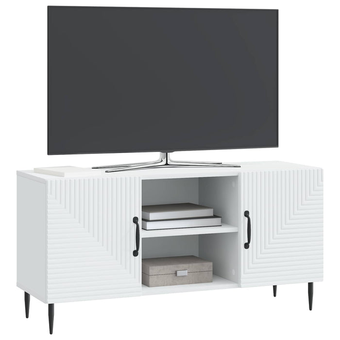 Cabinet TV Alb 102 x 34,5 x 50 cm Lemn prelucrat - WALTI WALTI